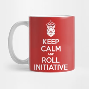 Keep calm and roll initiative - DnD Dungeons & Dragons D&D Mug